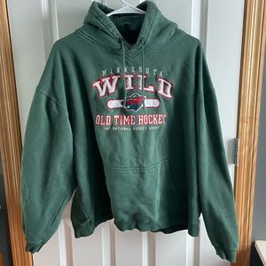 Old Time Hockey NHL Minnesota Wild Hoodie Size L
